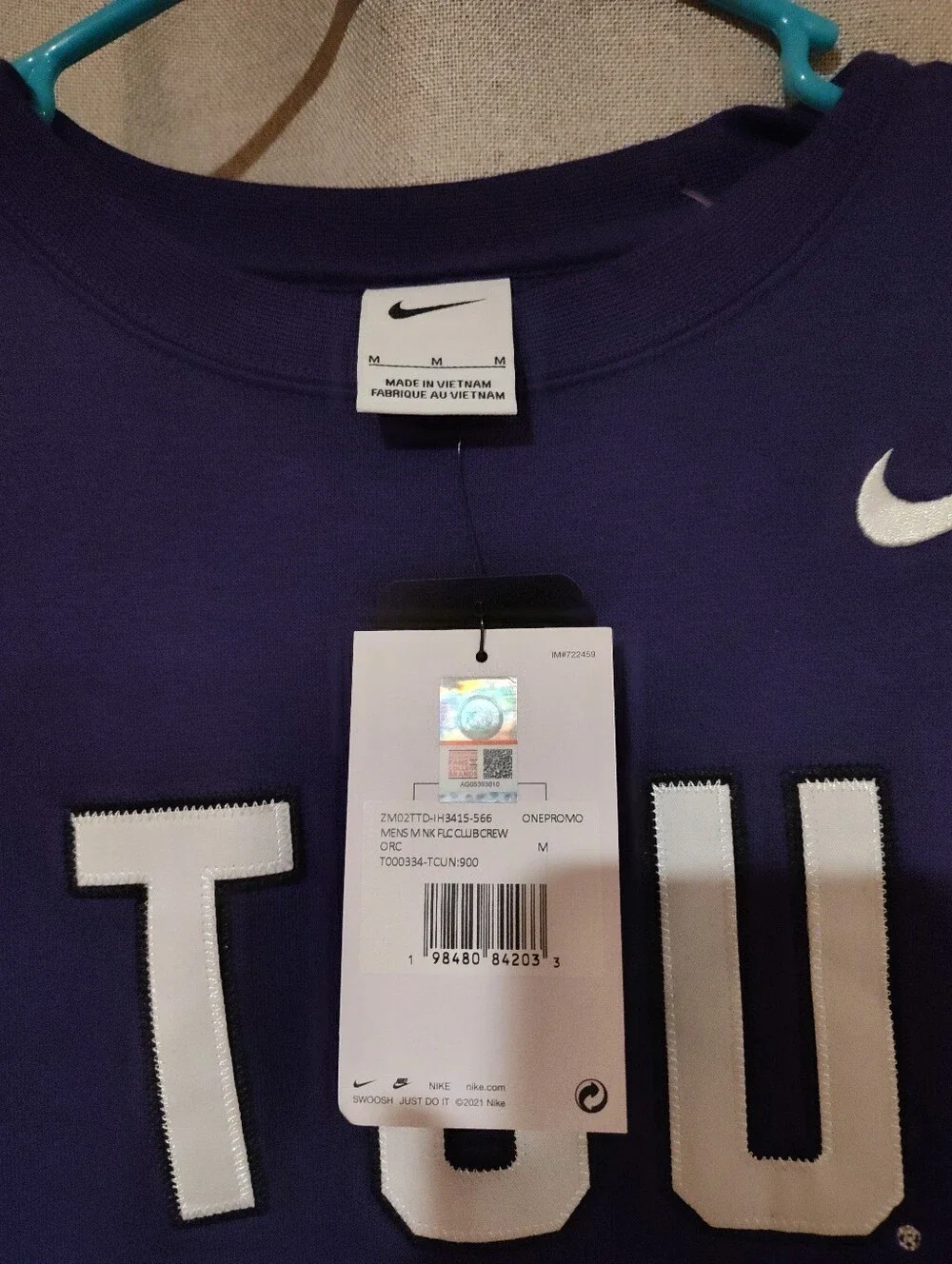 Nike Club Mens Open Air 1/2-Zip Pullover Long Sleeve Top HV4628-254 Sz Large NWT